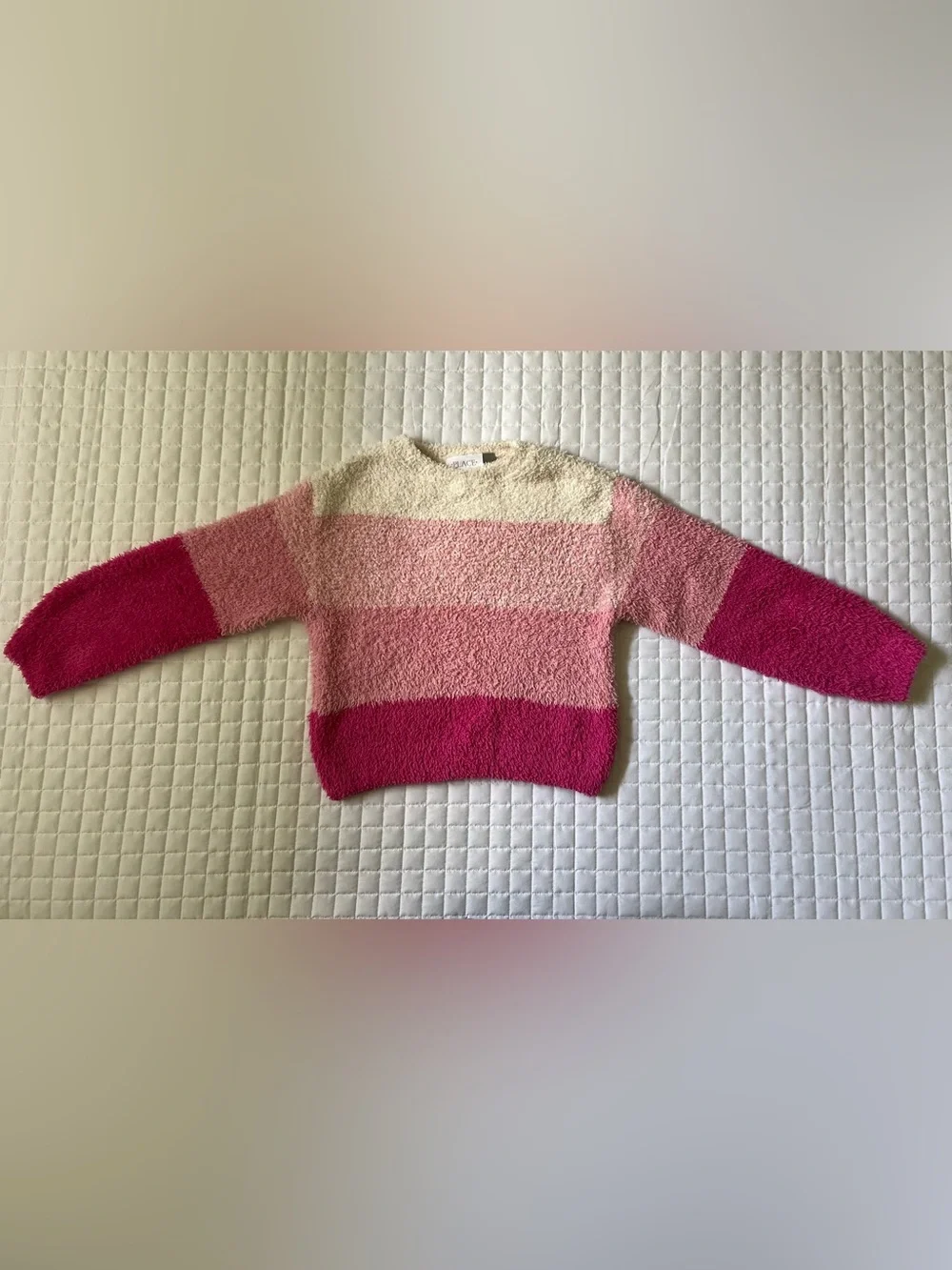 Place Girls Holiday Sweater Set - Red, Pink, Cream size 7-8